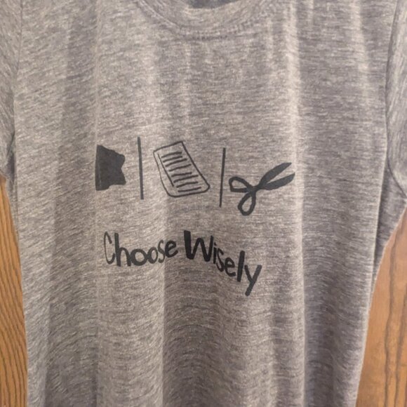 Urban Smalls Short Sleeve Gray Dress-Rock/Paper/Scissors-Girls Size 12Y - Picture 2 of 4